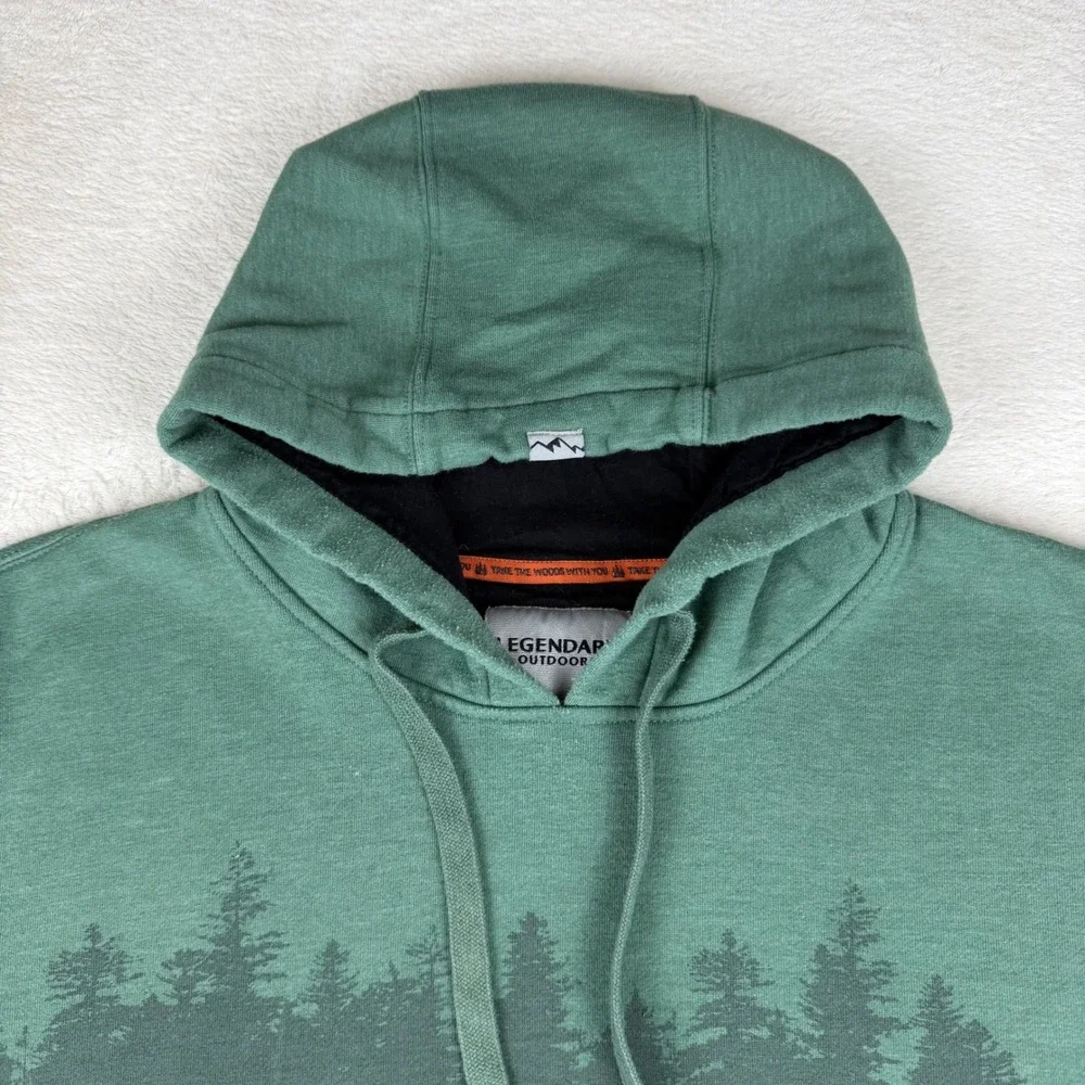 Legendary Outdoors Horizon Mens 2XL Forest Deer Graphic Hoodie Hooded Sweatshirt